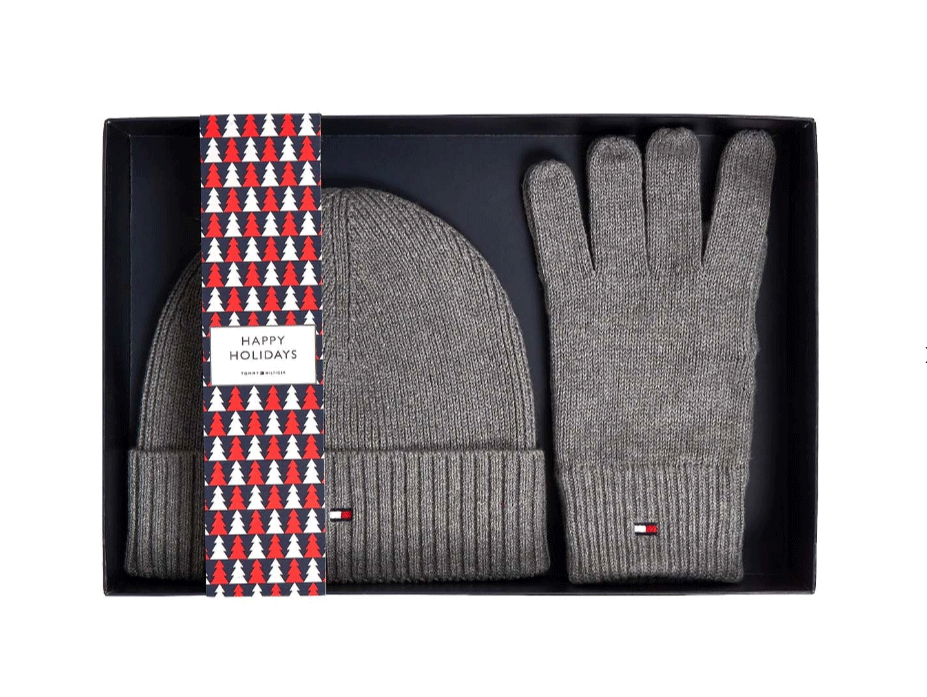 ESSENTIAL BEANIE & GLOVES GP One size Grå