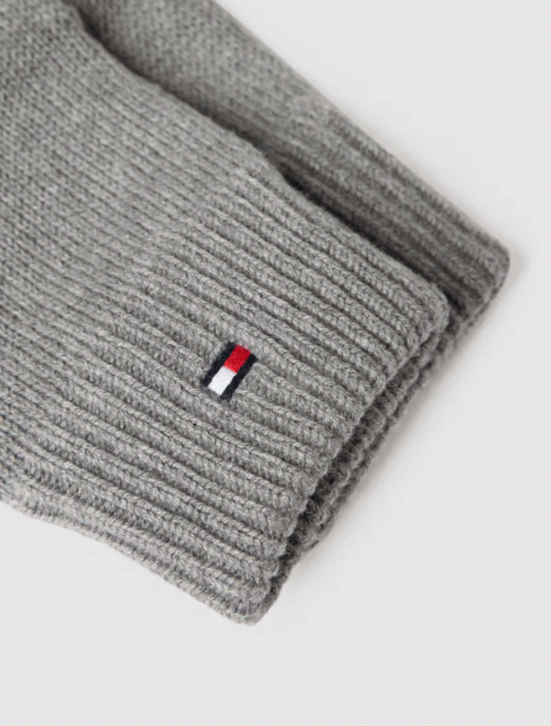 ESSENTIAL FLAG KNITTED GLOVES One size Grå