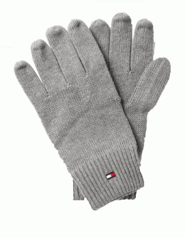 ESSENTIAL FLAG KNITTED GLOVES One size Grå