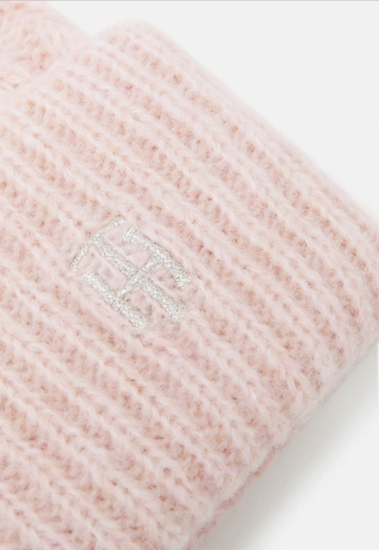 TH TIMELESS CABLE BEANIE One size Rosa