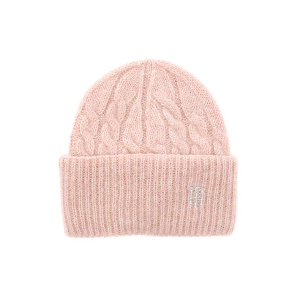 TH TIMELESS CABLE BEANIE One size Rosa