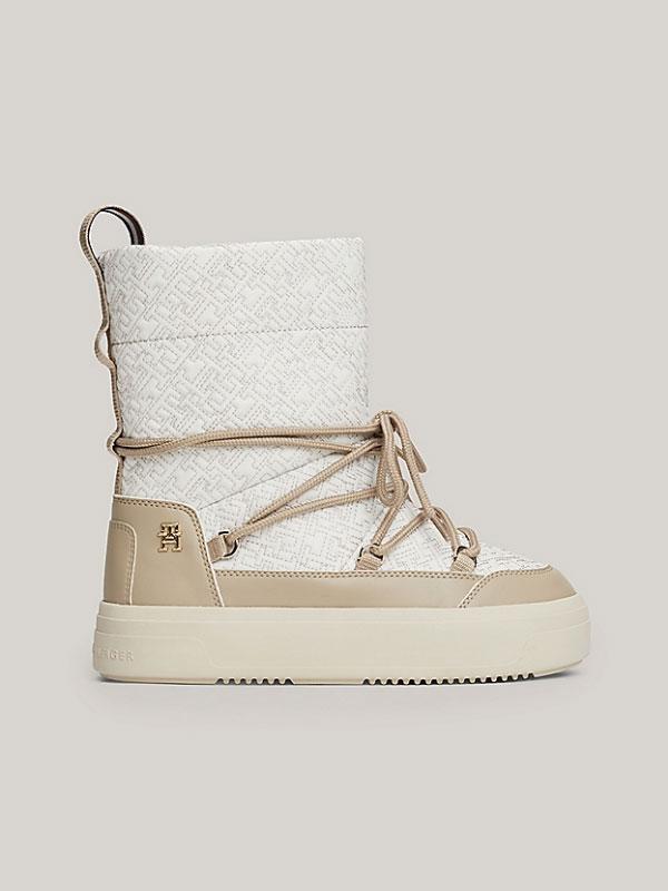 LACE-UP MONOGRAM SNOWBOOT