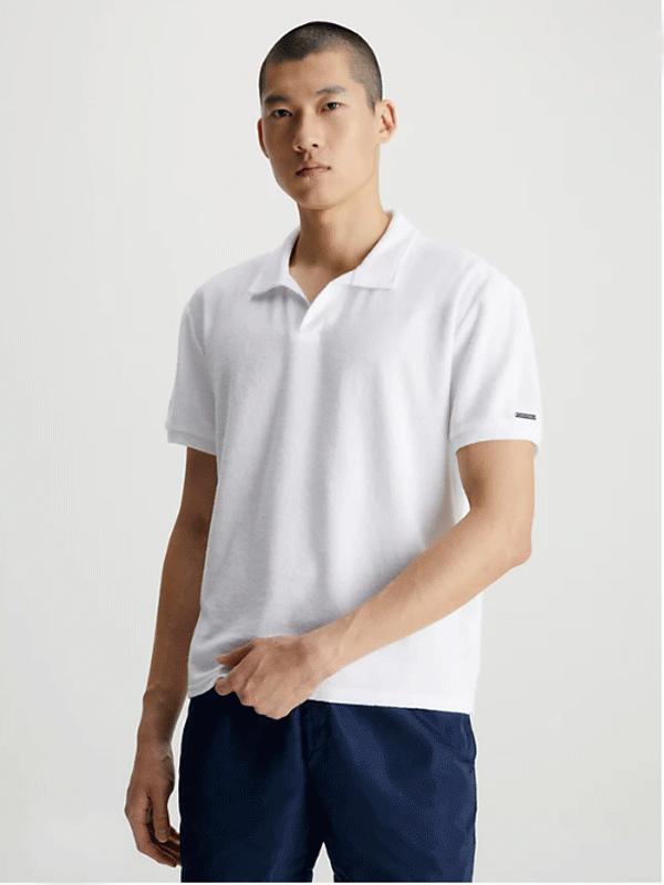 Polo shirt towel vit