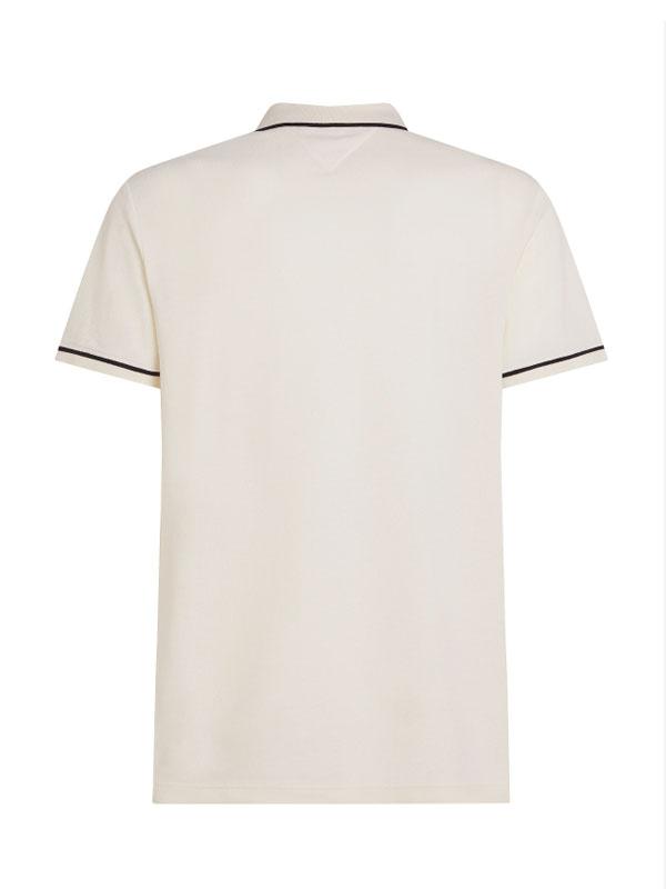 OPEN COLLAR TIPPED POLO
