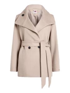 WOOL BLEND DB BELTED FUNNEL JKT