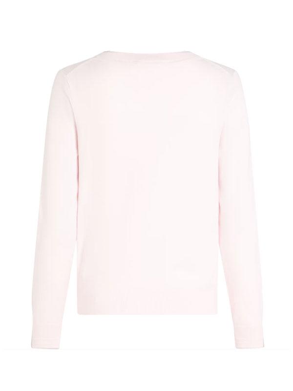 CO JERSEY STITCH LS V-NK SWEATER