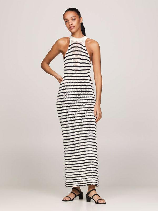 CROCHET STP MIDI SWT DRESS