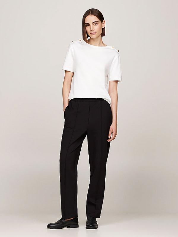 REG STRIPE GOLD BTN SS