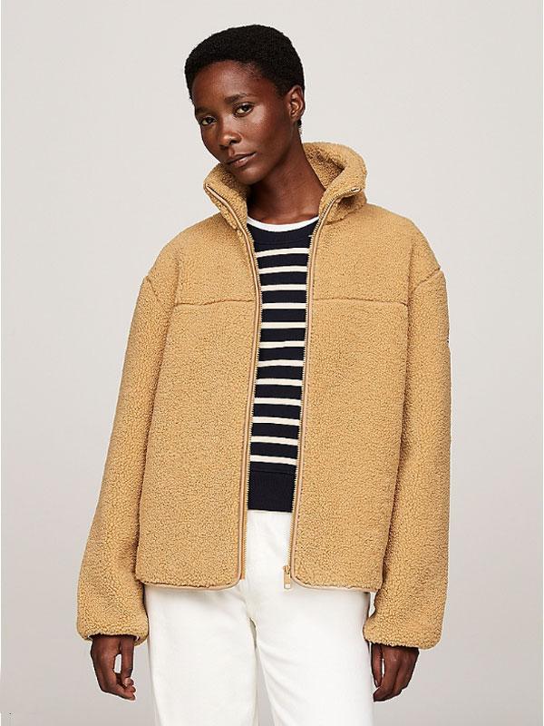 REG TEDDY ZIP UP JACKET