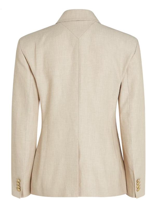 LINEN MIX SLIM DB BLAZER