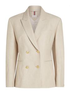 LINEN MIX SLIM DB BLAZER
