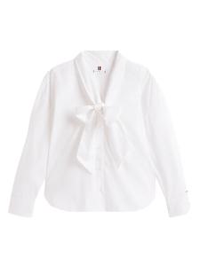 POPLIN BOW COLLAR LS SHIRT