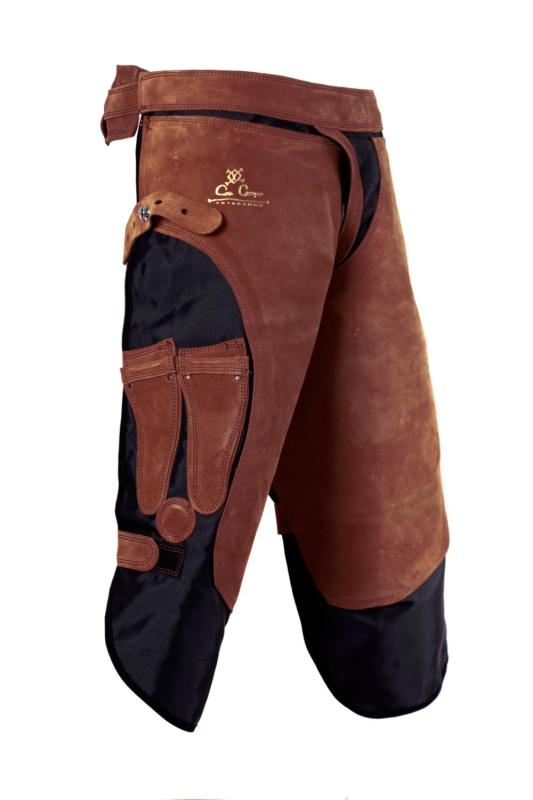 Con Cuero Canvas/Suede Förkläde (Långt)