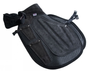 3:rd Millennium Hovslagarförkläde med stor ryggplatta läder/syntet