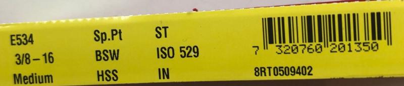 Dormer Gängtapp 3/8