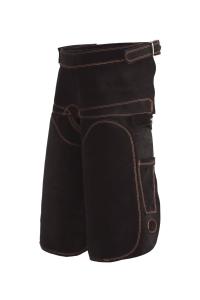 Förkläde Con Cuero Mocka Kort