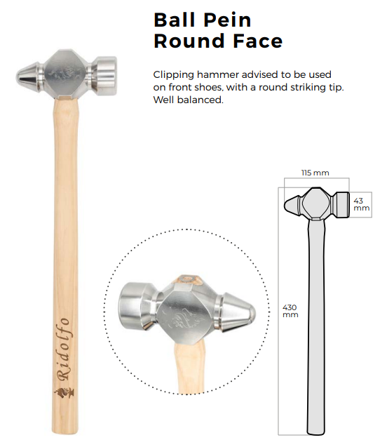 Smideshammare Ridolfo Ball Pein Round Face