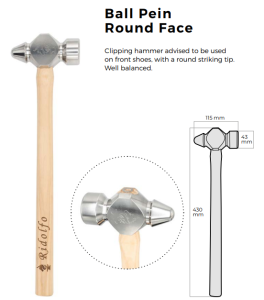 Smideshammare Ridolfo Ball Pein Round Face