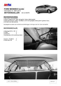Artfex Lastgaller Ford Mondeo Kombi 2008-2014