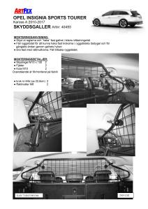 Artfex Lastgaller Opel Insignia Sport Tourer 2010-2017