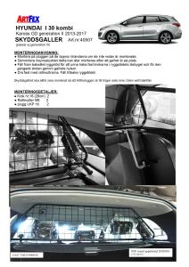 Artfex Lastgaller Hyundai i30 2013-2017
