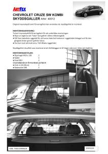 Artfex Lastgaller Chevrolet Cruze 2012- kombi