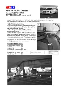 Artfex Lastgaller Audi A6 Avant/Allroad 2012-2018 C7
