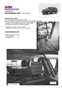 Artfex Lastgaller Dacia Duster 2010-2017