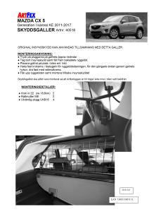 Artfex Lastgaller Mazda CX-5 2011-2017 generation 1(KE)