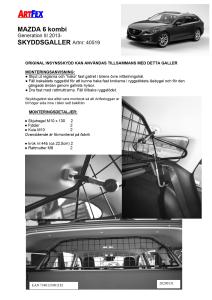 Artfex Lastgaller Mazda 6 Kombi 2013-