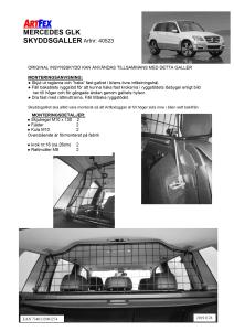 Artfex Lastgaller Mercedes GLK 2008 - 2015