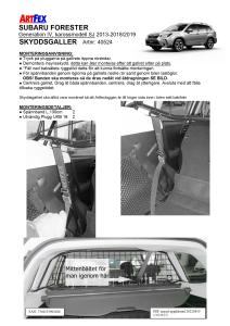 Artfex Lastgaller Subaru Forester 2013-2019 Kaross SJ