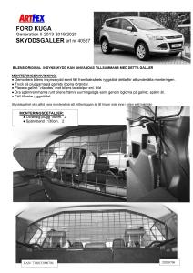 Artfex Lastgaller Ford Kuga 2013-2020 Generation 2 (kaross)