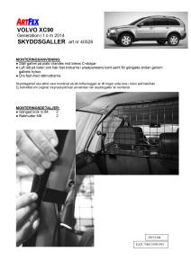 Artfex Lastgaller Volvo XC90 2003-