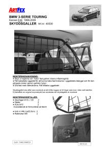 Artfex Lastgaller BMW 3-serie 1999 - 2005