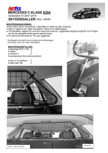 Artfex Lastgaller Mercedes C-Klass 2008-2014 (S204)