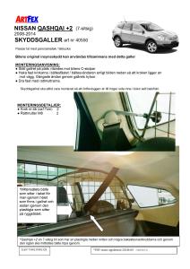 Artfex Lastgaller Nissan Qashqai 2008 - 2014