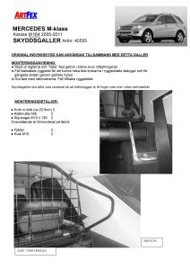 Artfex Lastgaller Mercedes ML 2005-2011