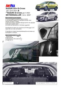 Artfex Lastgaller Suzuki SX-4 S-Cross Gen l&ll