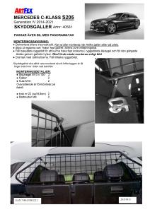 Artfex Lastgaller Mercedes C-Klass 2014-2021 (S205)