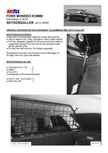 Artfex Lastgaller Ford Mondeo Kombi 2015-