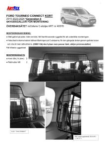 Artfex Lastgaller Ford Tourneo Connect Kort 2015-2024 Gen 2