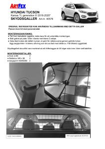 Artfex Lastgaller Hyundai Tuscon 2015-2020
