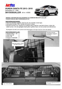 Artfex Lastgaller Hyundai Santa Fe 2013-2018