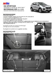 Artfex Lastgaller Kia Sportage 2016- Generation 4