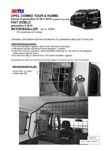 Artfex Lastgaller Fiat Doblo 2010-2021