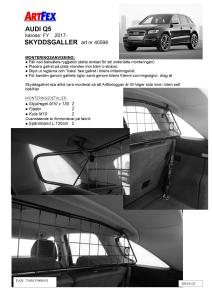 Artfex Lastgaller Audi Q5 2016- Kaross FY