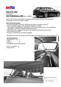 Artfex Lastgaller Volvo V90 2016-2023