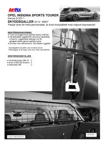 Artfex Lastgaller Opel Insignia Sport Tourer 2017-