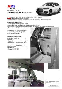 Artfex Lastgaller Audi Q7 2015- 4M
